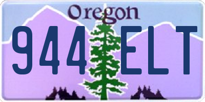 OR license plate 944ELT