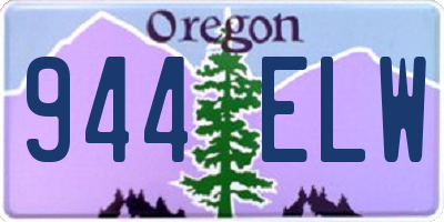 OR license plate 944ELW
