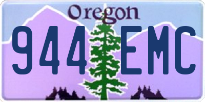 OR license plate 944EMC