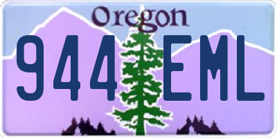 OR license plate 944EML