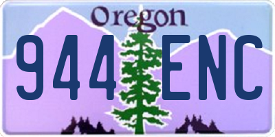 OR license plate 944ENC