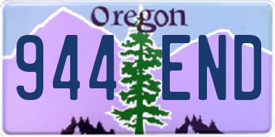 OR license plate 944END