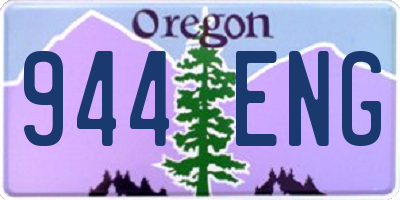 OR license plate 944ENG