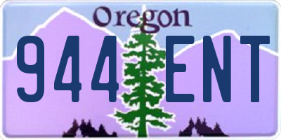 OR license plate 944ENT