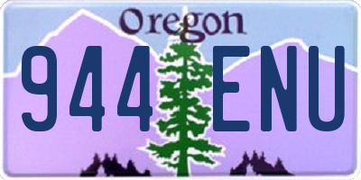 OR license plate 944ENU