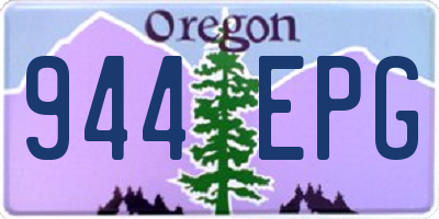OR license plate 944EPG