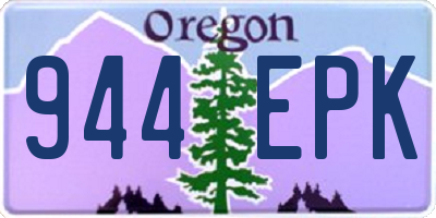 OR license plate 944EPK