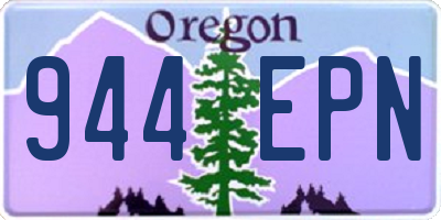OR license plate 944EPN