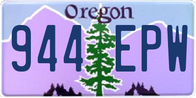 OR license plate 944EPW