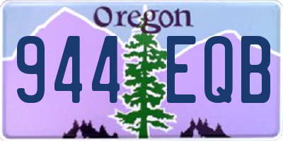 OR license plate 944EQB