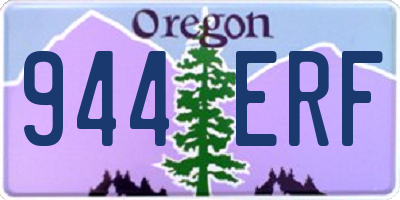 OR license plate 944ERF