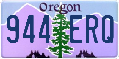 OR license plate 944ERQ