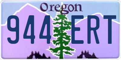 OR license plate 944ERT