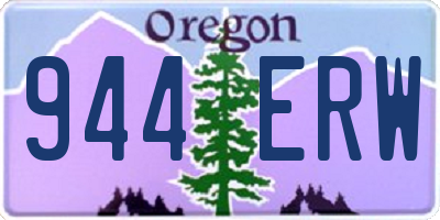 OR license plate 944ERW