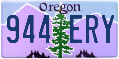 OR license plate 944ERY