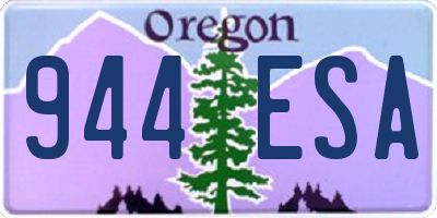 OR license plate 944ESA