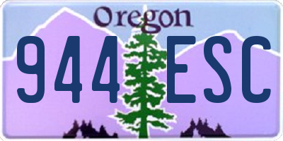 OR license plate 944ESC