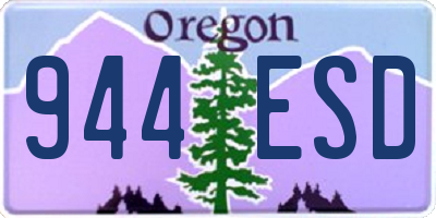 OR license plate 944ESD