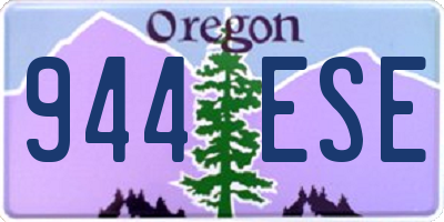 OR license plate 944ESE