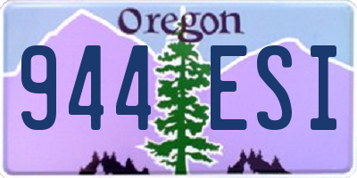 OR license plate 944ESI