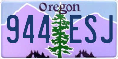 OR license plate 944ESJ
