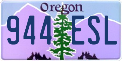 OR license plate 944ESL