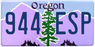 OR license plate 944ESP