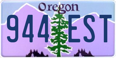 OR license plate 944EST