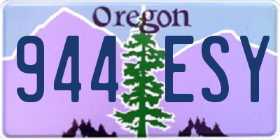 OR license plate 944ESY