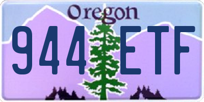OR license plate 944ETF