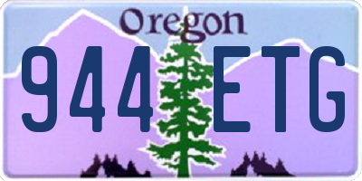 OR license plate 944ETG