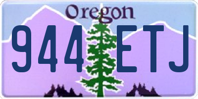 OR license plate 944ETJ