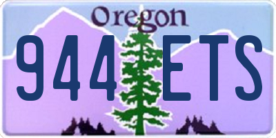 OR license plate 944ETS