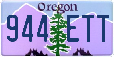 OR license plate 944ETT