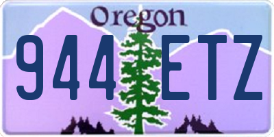 OR license plate 944ETZ