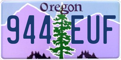 OR license plate 944EUF