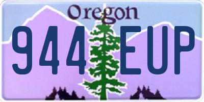 OR license plate 944EUP