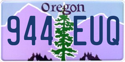 OR license plate 944EUQ
