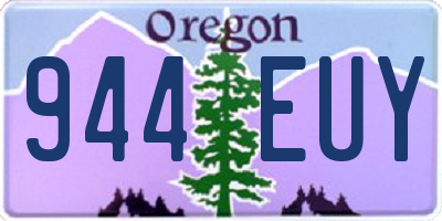 OR license plate 944EUY