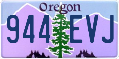 OR license plate 944EVJ