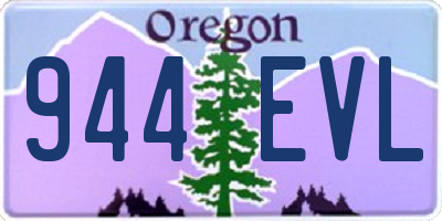 OR license plate 944EVL