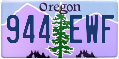 OR license plate 944EWF