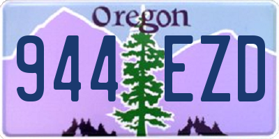 OR license plate 944EZD