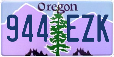 OR license plate 944EZK