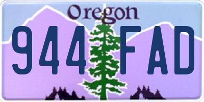 OR license plate 944FAD