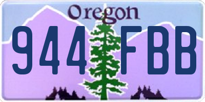 OR license plate 944FBB
