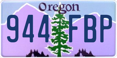 OR license plate 944FBP