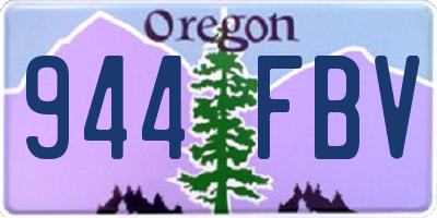 OR license plate 944FBV