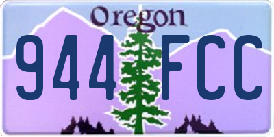 OR license plate 944FCC