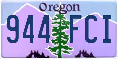 OR license plate 944FCI